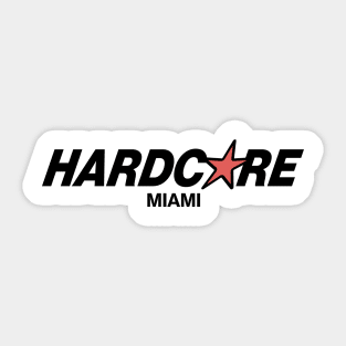 Hardcore Miami - Skyline Vintage Fashion Sticker